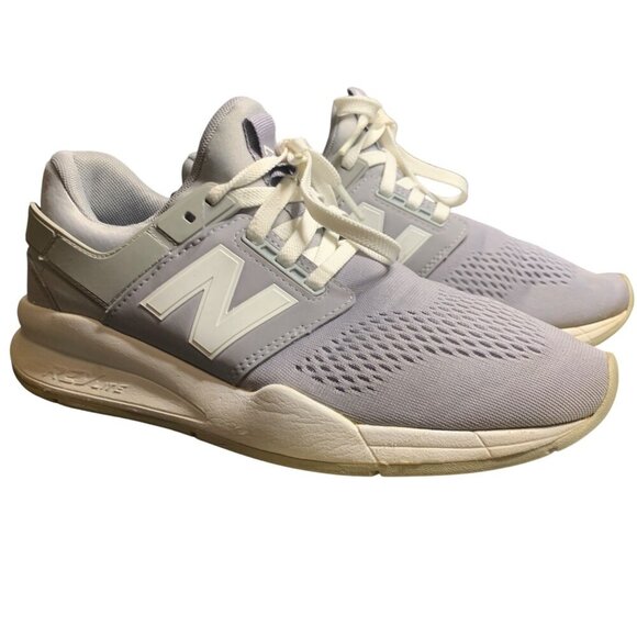 New Balance Womens Gray & White Sneakers Size 8 With REVlite Cushioning - Picture 3 of 5
